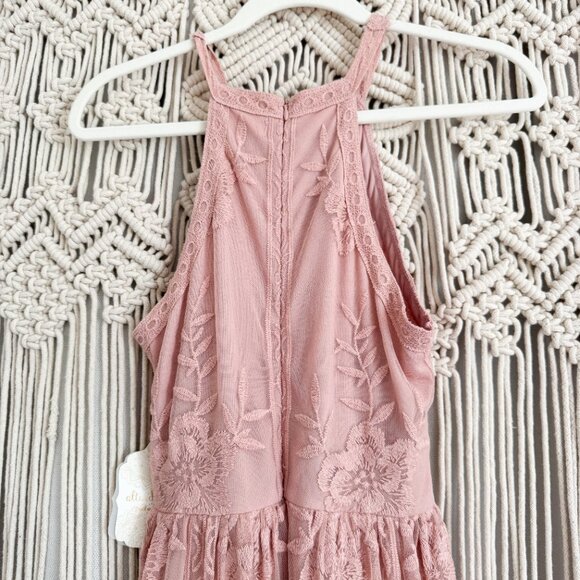 Altar’d State Blush Halter Maxi Dress NWT Size Small - Picture 6 of 7